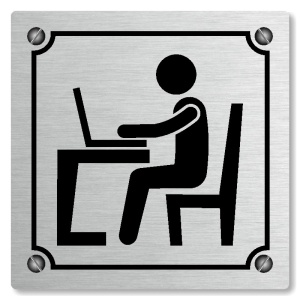 Kancelář, 118x118mm, stříbrná, Kansas